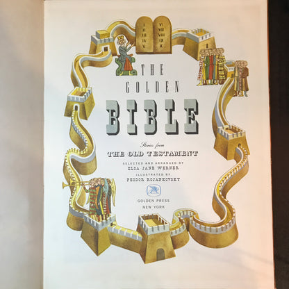 The Golden Bible: The Old Testament - Illustrated by Feodor Rojankovsky - 1946