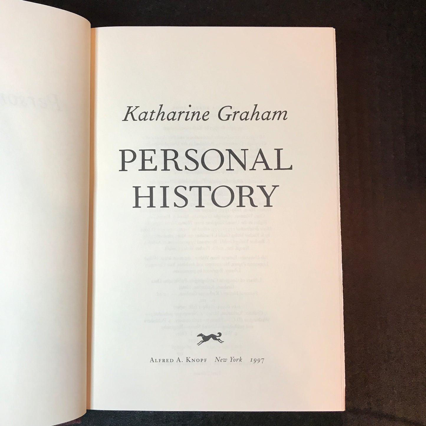 Personal History - Katharine Graham - Signed - 1st Edition - 1997