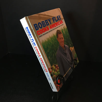 Bobby Flay Cooks American - Bobby Flay and Julia Moskin - Signed - 1st Edition - 2001