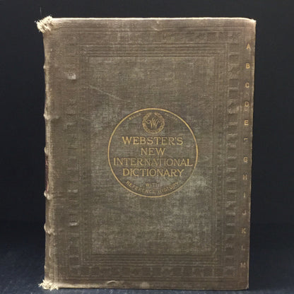 Webster's New International Dictionary - G. & C. Merriam Company - Table of Contents Page Ripped- 1918