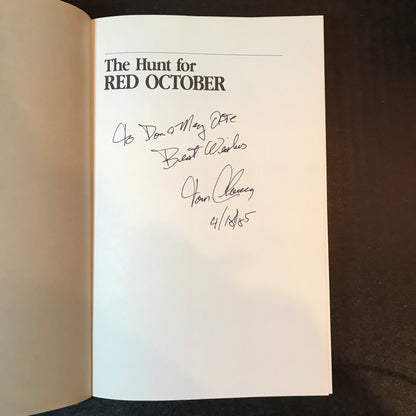 The Hunt for Red October - Tom Clancy - Signed - 1984