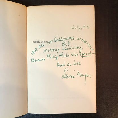 Mostly Mama - Lewis Meyer - Signed - 1st Edition - 1971
