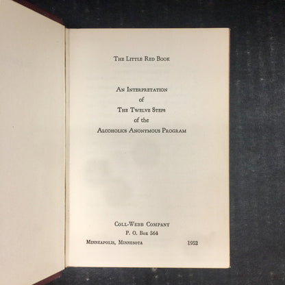 The Little Red Book - Coll-Webb Company - Early Print - 1952