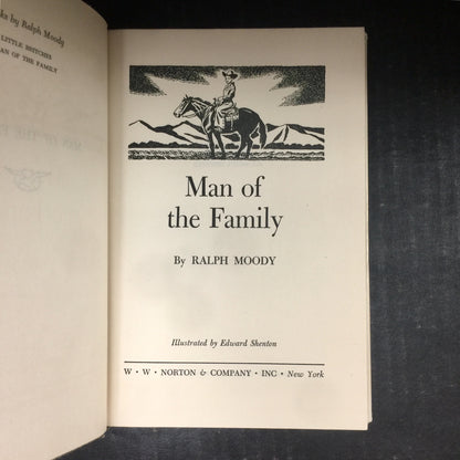 Man of the Family - Ralph Moody - Signed - Third Large Printing - 1951