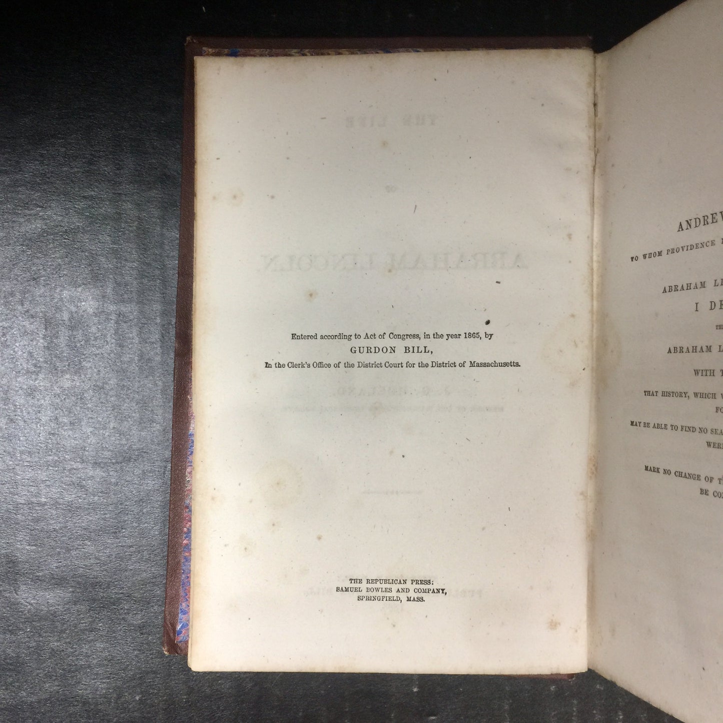 The Life of Abraham Lincoln - J.G. Holland - 1866