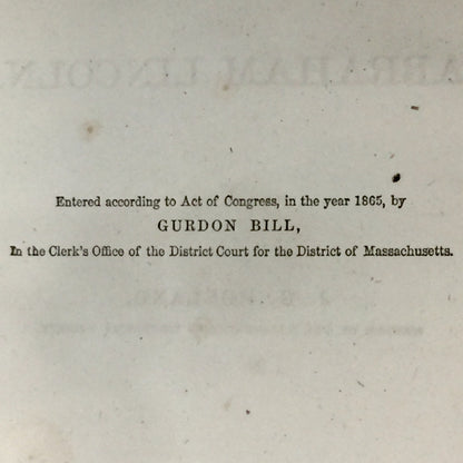 The Life of Abraham Lincoln - J.G. Holland - 1866