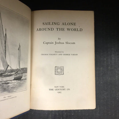 Sailing Alone Around the World - Captain Joshua Slocum - Early Print - 1905