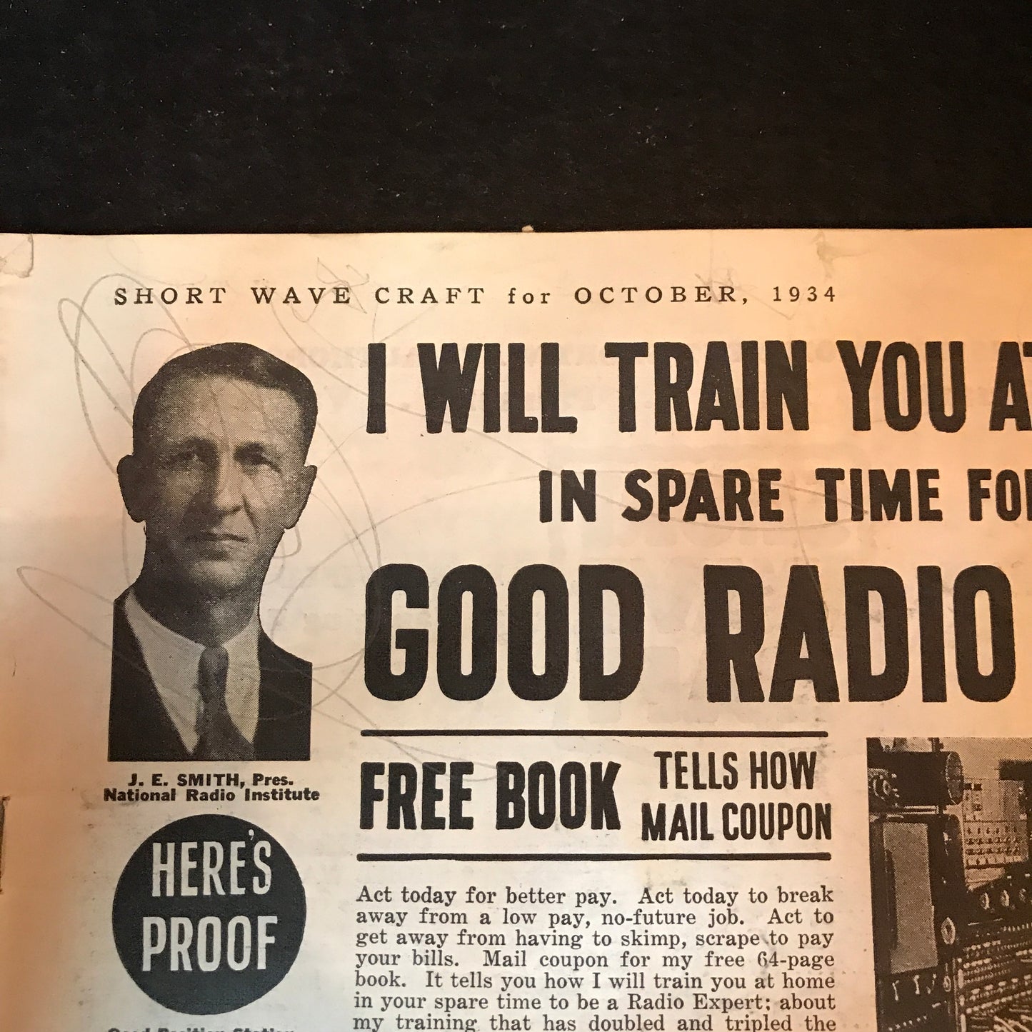 Short Wave Craft Magazine - Edited by Hugo Gernsback - Oct. 1934