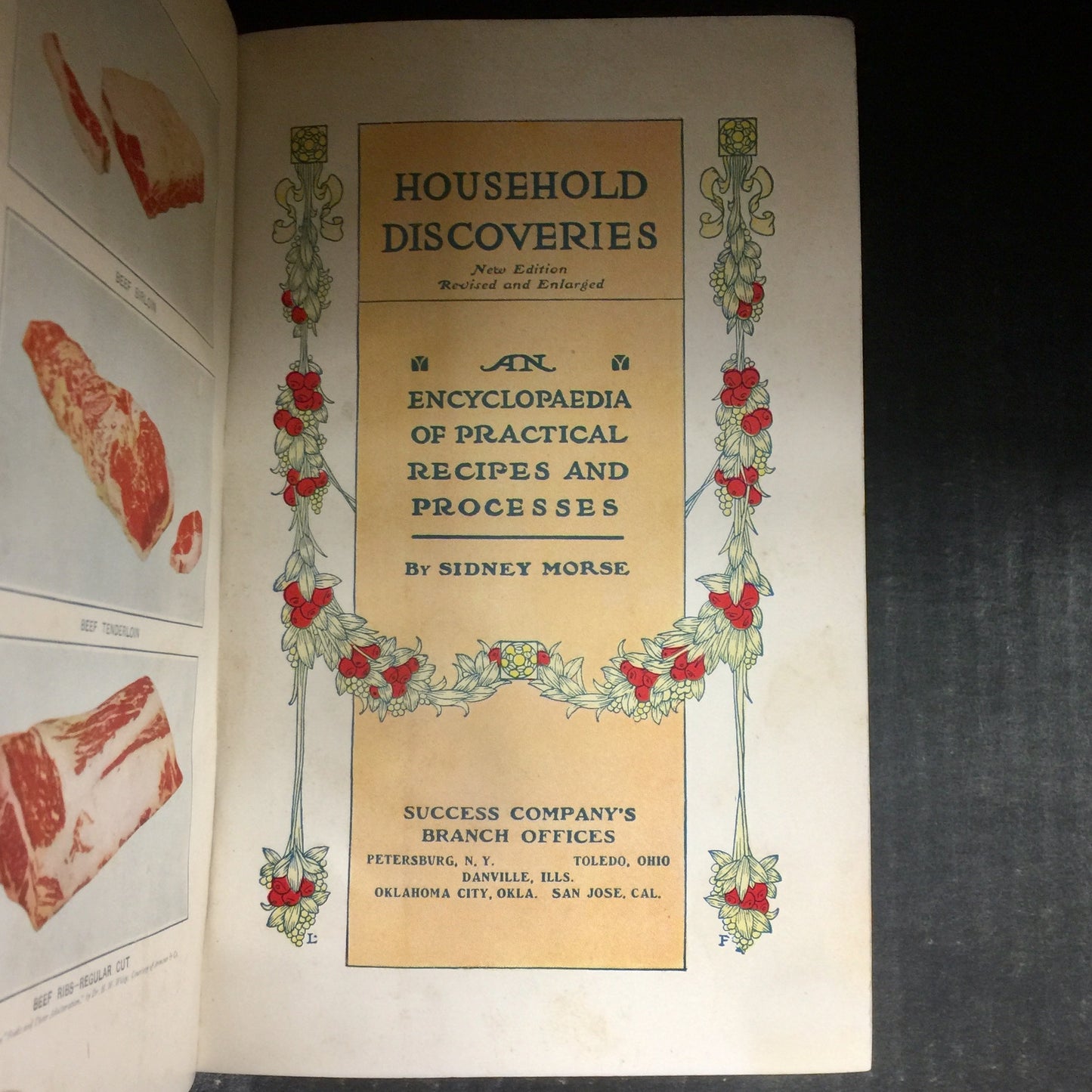 Household Discoveries And Mrs. Curtis's Cook Book - Sidney Morse - 1914