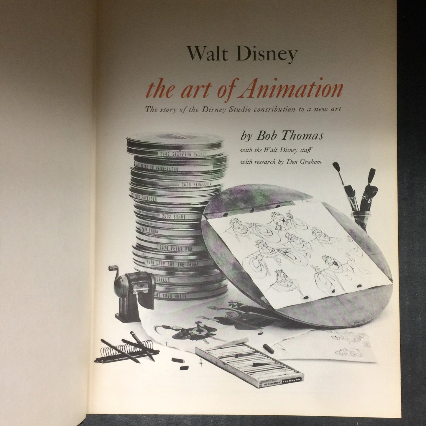 Walt Disney: The Art of Animation - Bob Thomas - First Edition - 1958