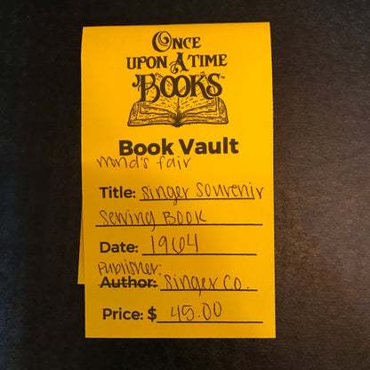 Singer Souvenir Sewing Book - Singer Co. - World's Fair - 1964