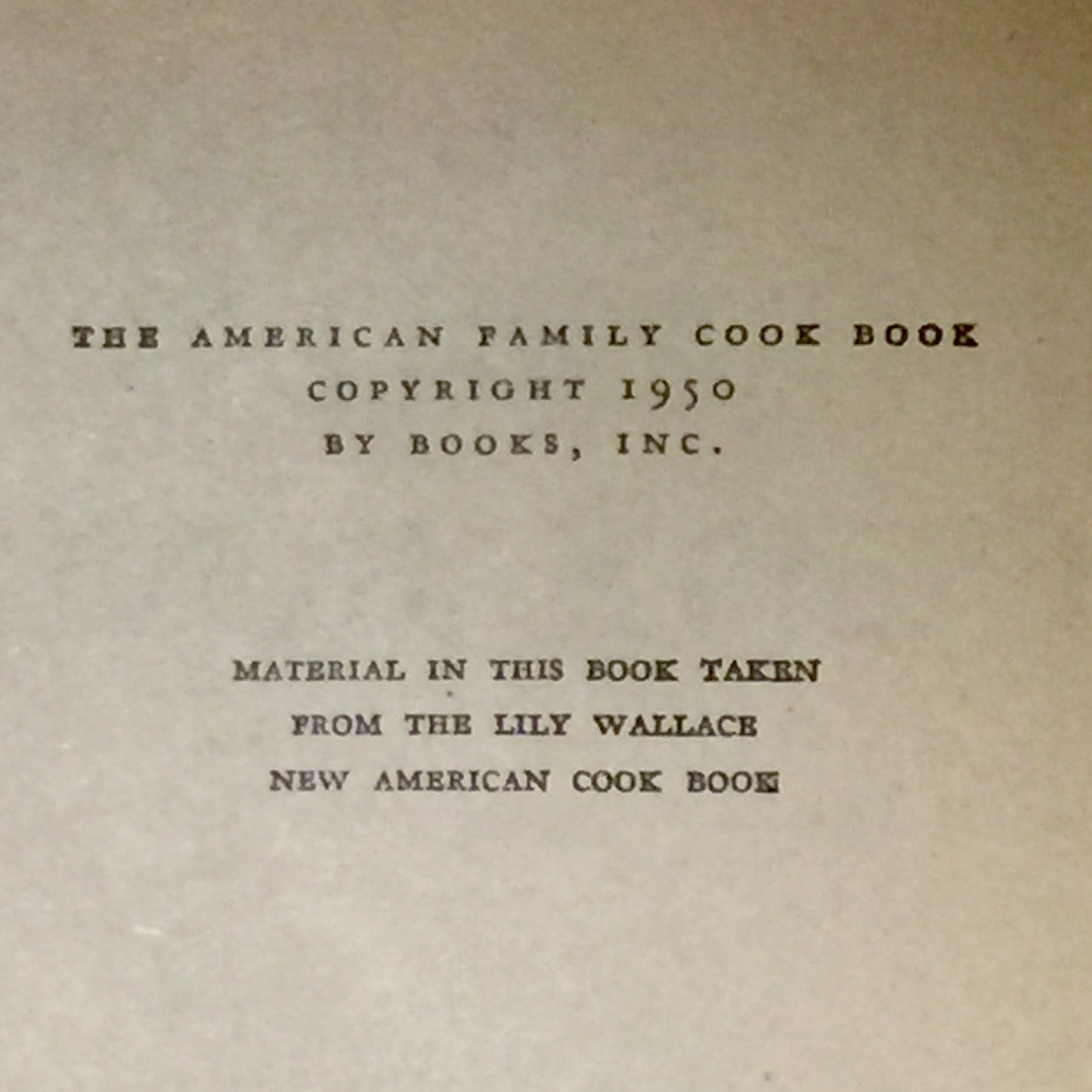 The American Family Cook Book - Lily Wallace - 1961