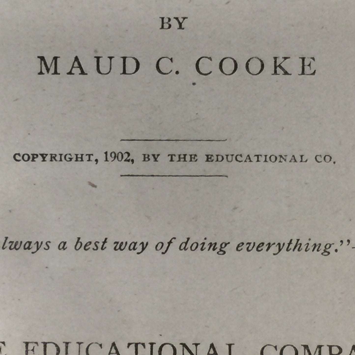 The Great 20th Century Cook Book: Three Meals A Day - Maud C. Cooke - 1902