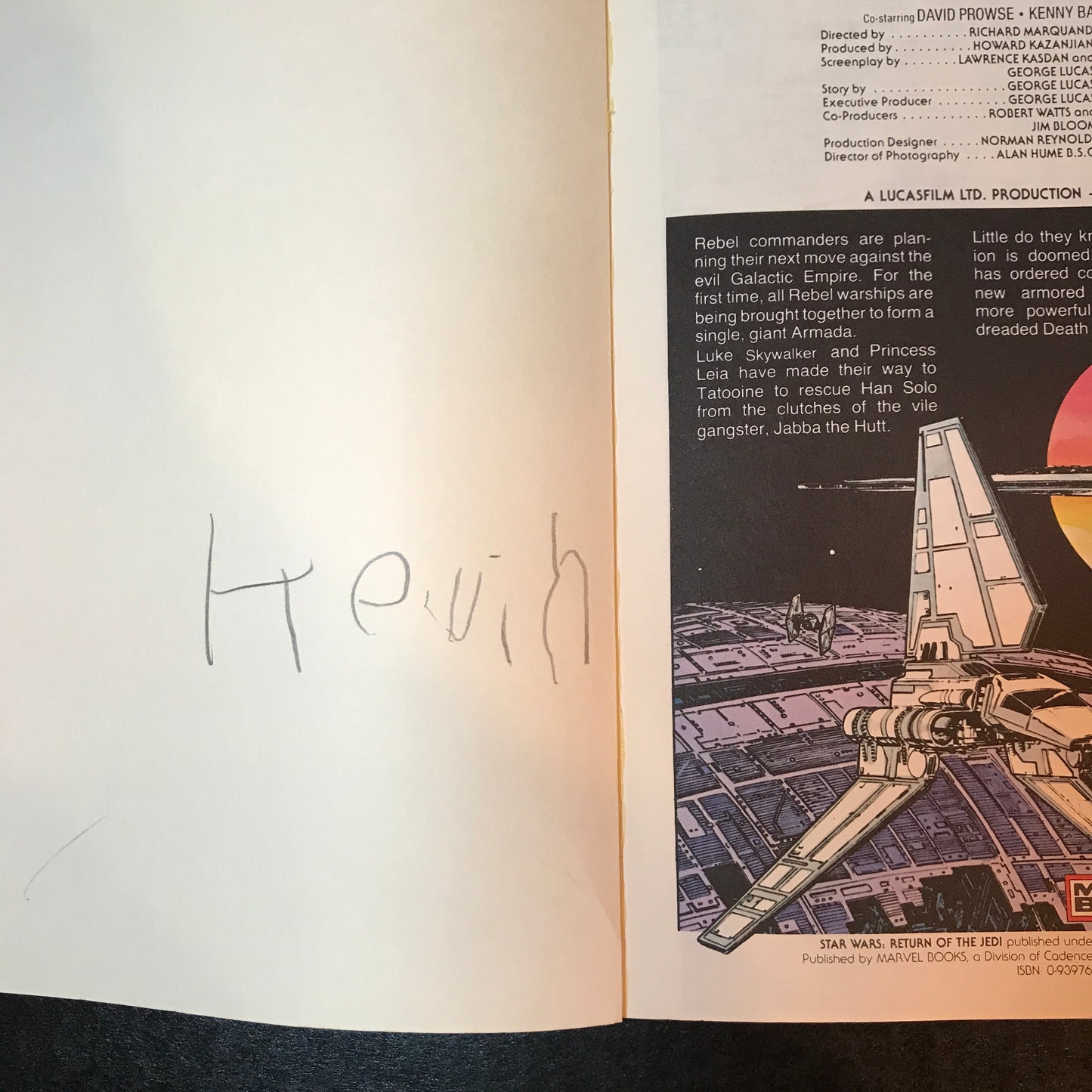 Star Wars: Return of the Jedi - Marvel Books - 1983