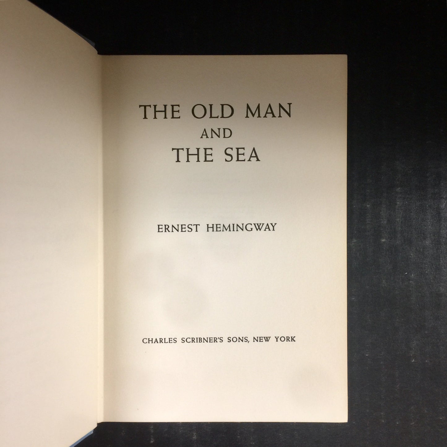 The Old Man And The Sea - Ernest Hemingway - Early Print - 1952