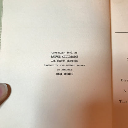 The Ebony Bed Murder - Rufus Gillmore - 1st Edition - 1932