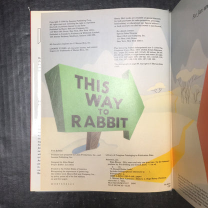 Bugs Bunny: Fifty Years and Only One Grey Hare - Joe Adamson - Signed by Author - First Edition - 1990