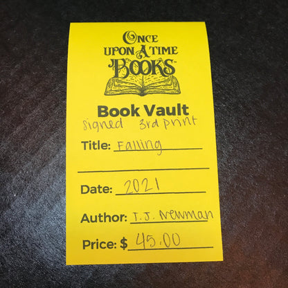 Falling - T. J. Newman - Signed - 3rd Print - 2021