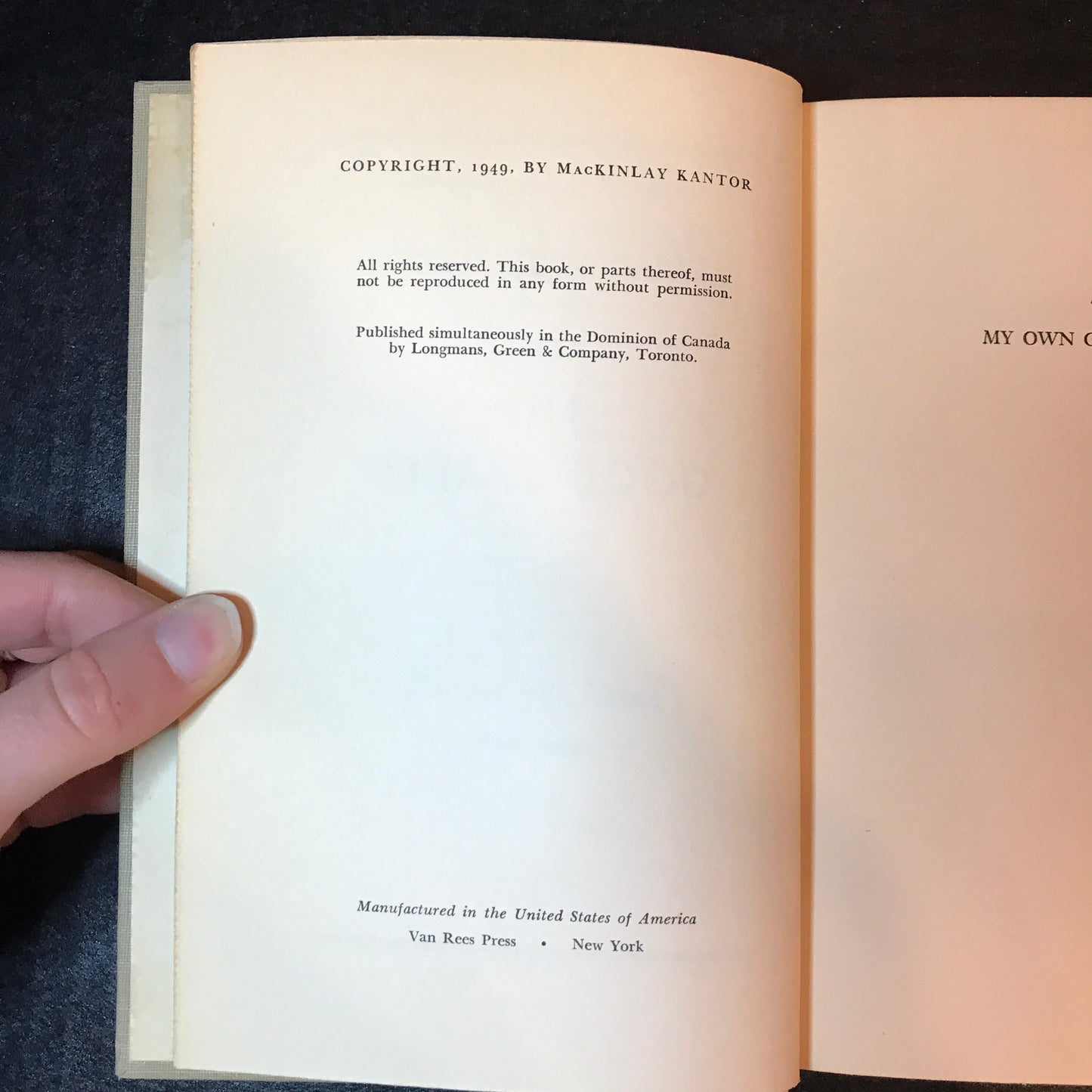 The Good Family - MacKinlay Kantor - Presumed 1st - 1949