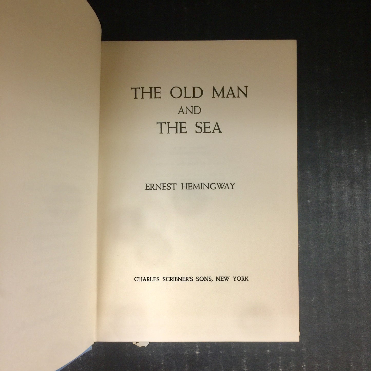 The Old Man And The Sea - Ernest Hemingway - Early Printing - 1953