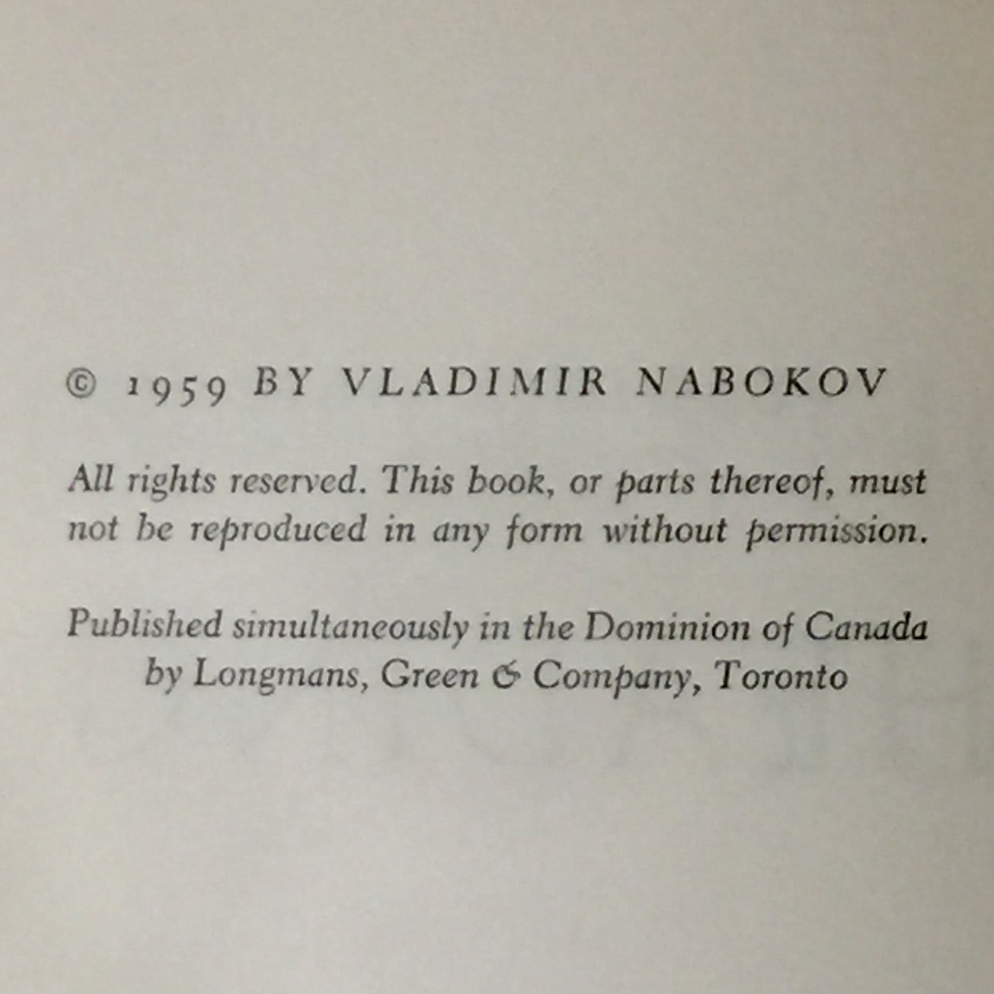 Invitation To A Beheading - Vladimir Nabokov - First Edition - 1959