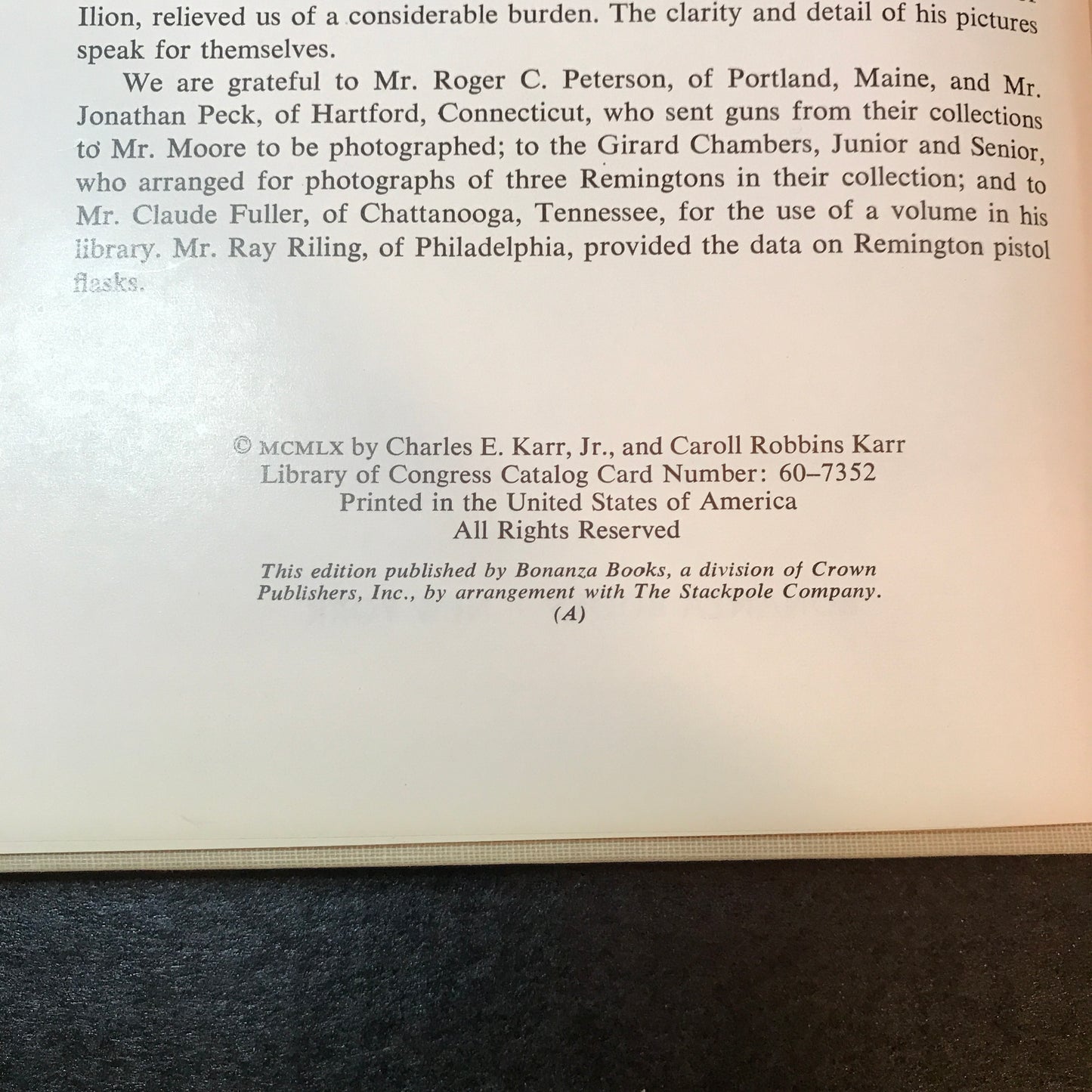 Remington Handguns - Charles Lee Karr, Jr. and Caroll Robbins Karr - 1st (A) Edition - 1960