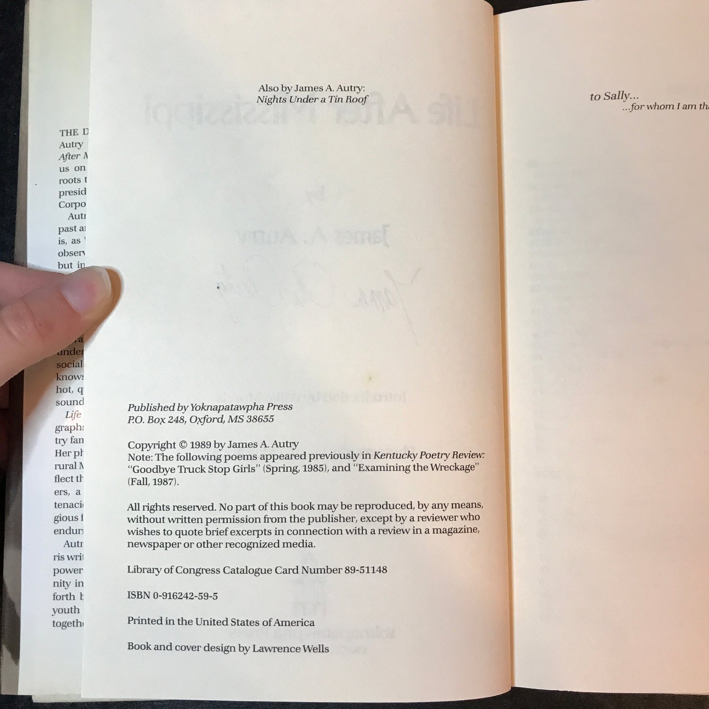 Life After Mississippi - James A. Autry - 1st Edition - Signed - 1989