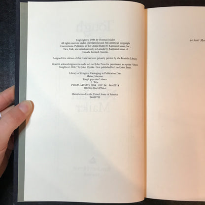 Tough Guys Don't Dance - Norman Mailer - 1st Edition - 1984