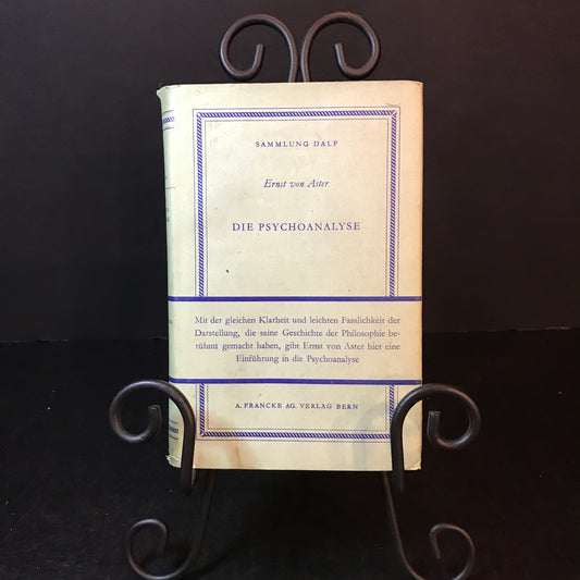 Psychoanalysis - Ernst von Aster - In German - 1949