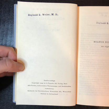 Psychoanalysis - Ernst von Aster - In German - 1949