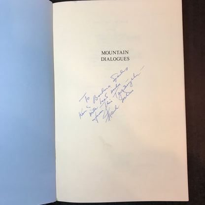 Mountain Dialogues - Frank Waters - Signed - 1981