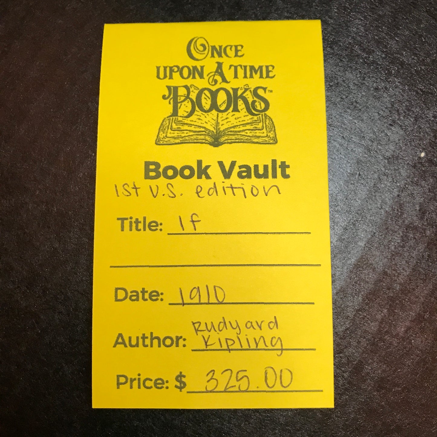 If - Rudyard Kipling - 1st U.S. Edition - 1910