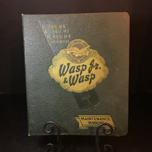 Wasp Jr. and Wasp Maintenance Manual - Pratt & Whitney Aircraft - 1950