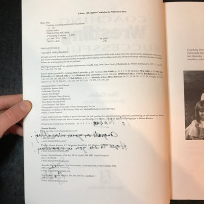 Coaching Wrestling Successfully - Dan Gable - Signed - 1999