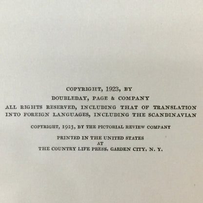 The Rover - Joseph Conrad - Apparent First Edition - 1923