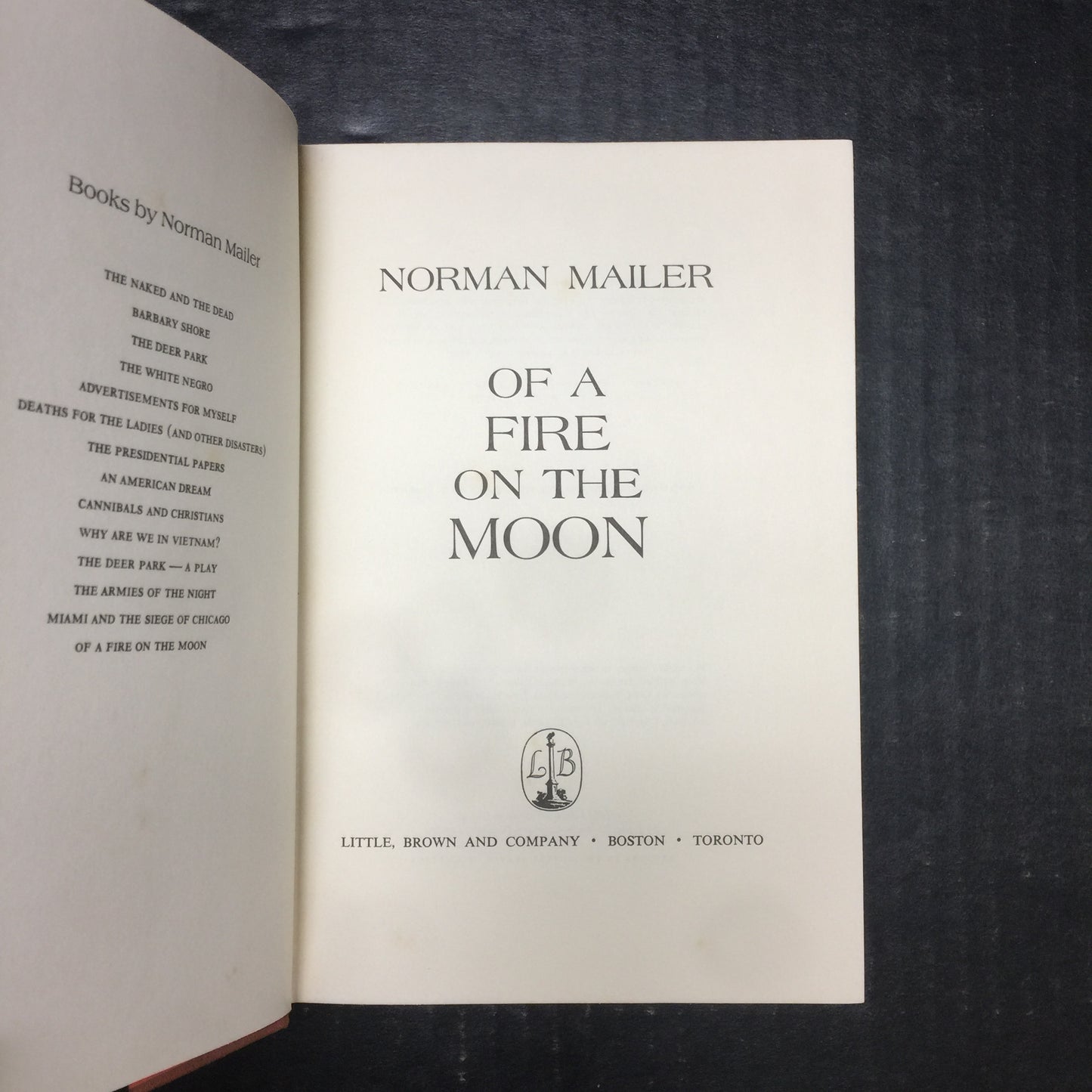 Of A Fire On The Moon - Norman Mailer - First Edition - 1970