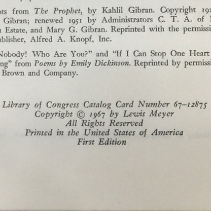 Off The Sauce - Lewis Meyer - Signed by Author - First Edition - 1967