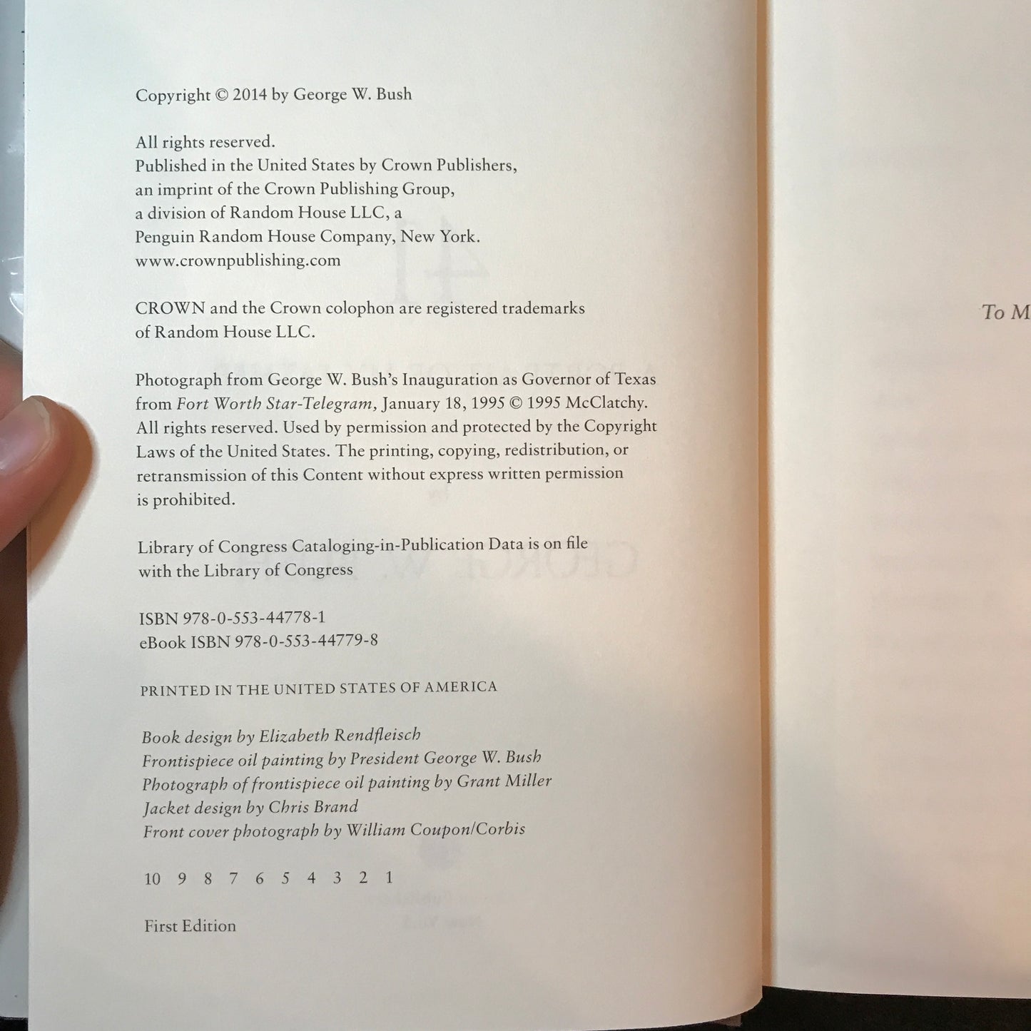 41: A Portrait of My Father - George W. Bush - Signed - First Edition - 2014