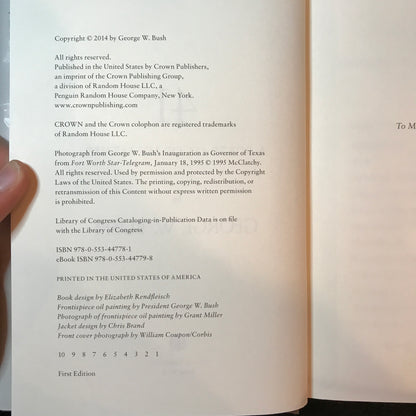 41: A Portrait of My Father - George W. Bush - Signed - First Edition - 2014