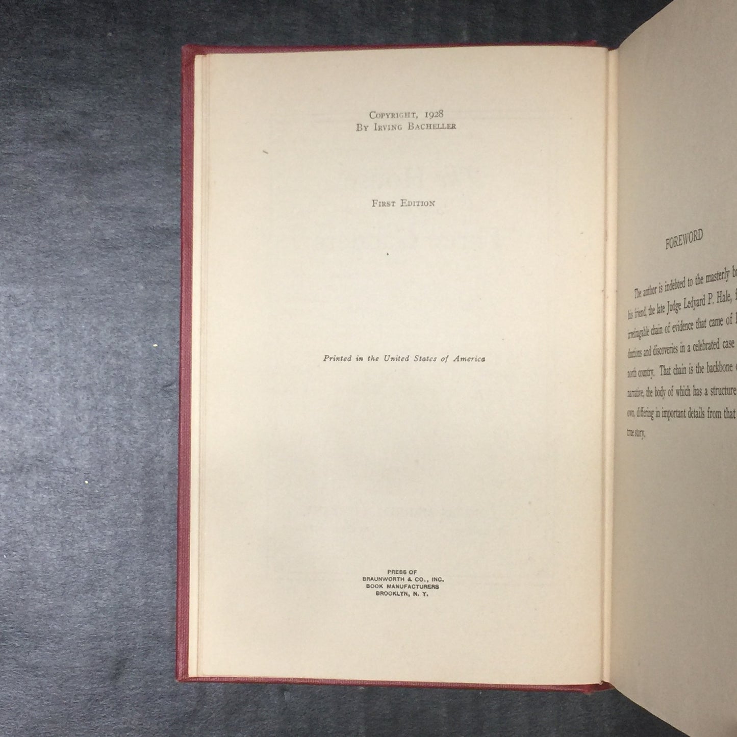 The House of the Three Ganders - Irving Bacheller - First Edition - 1928