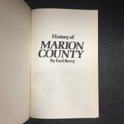 History of Marion County - Earl Berry - Ripped Dust Jacket - 1977