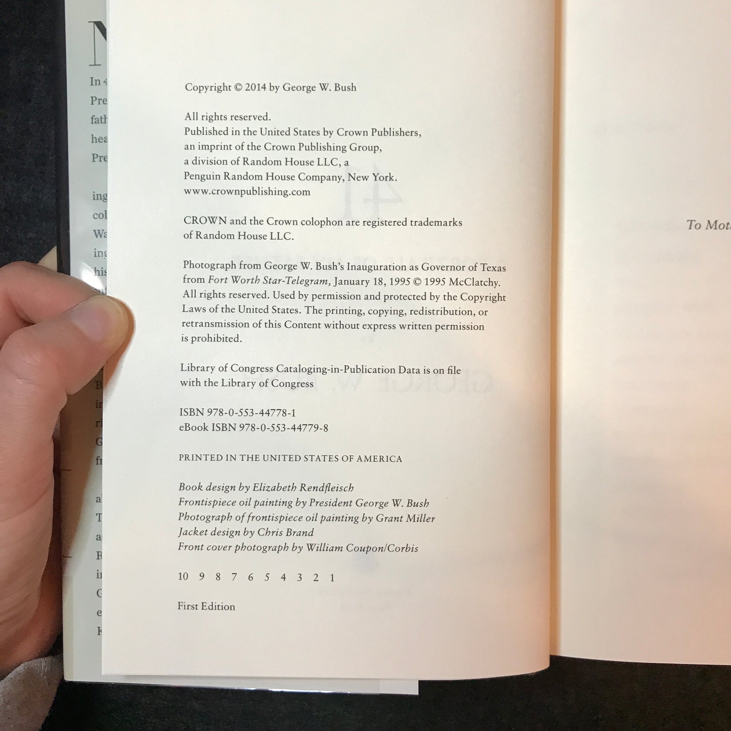 41: A Portrait of My Father - George W. Bush - Signed - First Edition - 2014