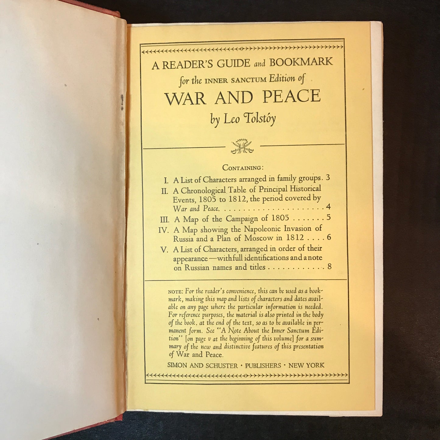 War and Peace - Leo Tolstoy - First Thus - 1942