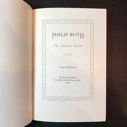 The Anatomy Lesson - Philip Roth - Signed - 1st Edition - Easton Press - 1983
