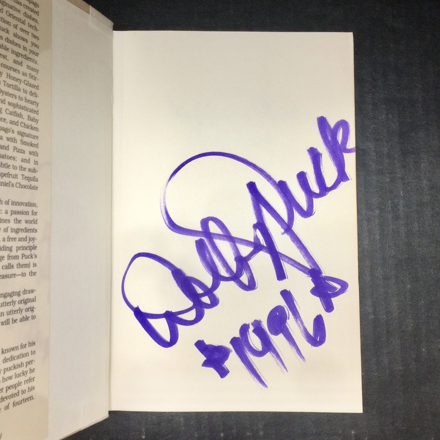 The Wolfgang Puck Cookbook - Wolfgang Puck - Signed by Author - Ninth Printing - 1986