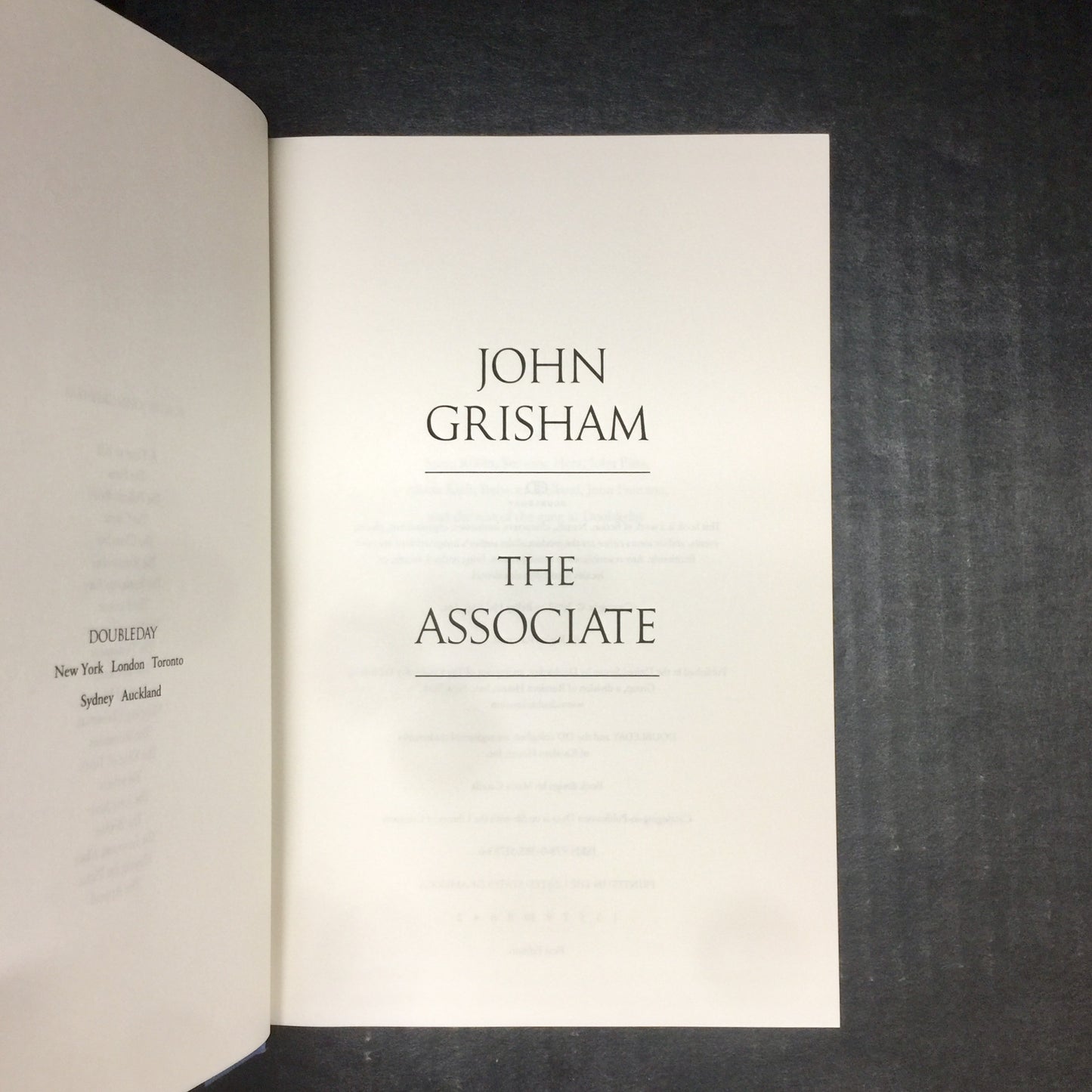 The Associate - John Grisham - Signed by Author - First Edition - 2009