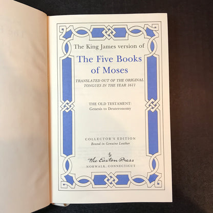 The Five Books of Moses - King James Version - Easton Press - 1993