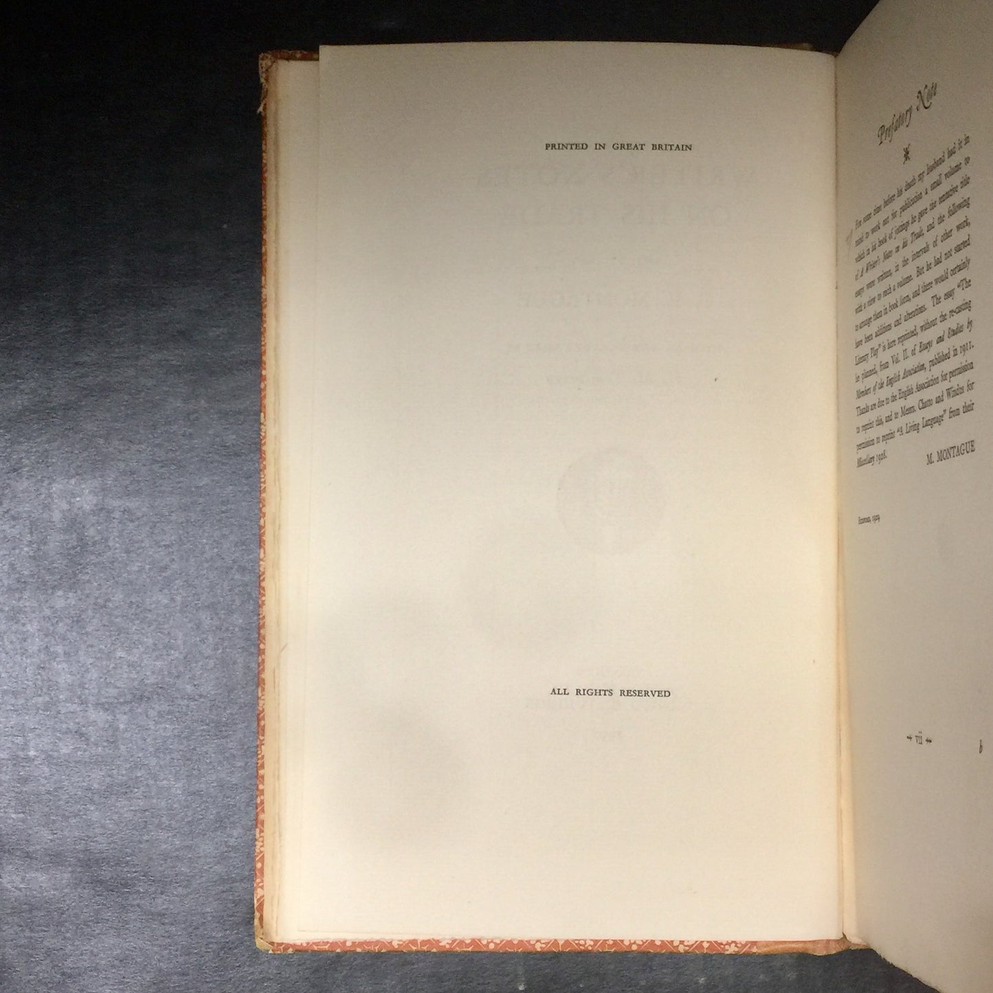 A Writer's Notes On His Trade - C.E. Montague - Signed by H.M. Tomlinson - Limited Edition - 1930