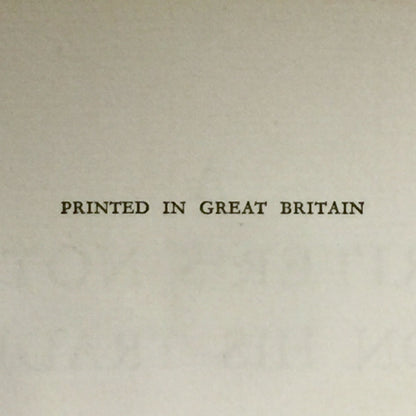 A Writer's Notes On His Trade - C.E. Montague - Signed by H.M. Tomlinson - Limited Edition - 1930