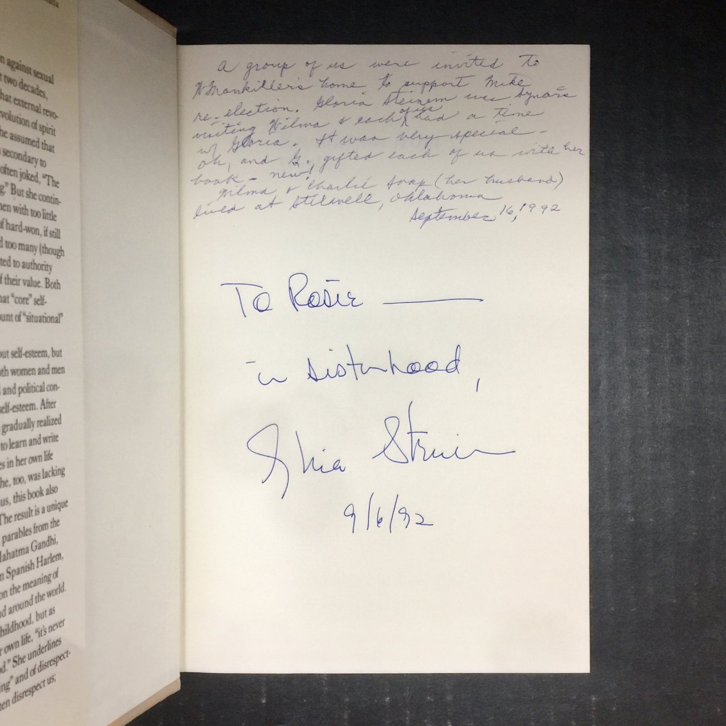 Revolution from Within - Gloria Steinem - First Edition - Inscribed by Author - 1992